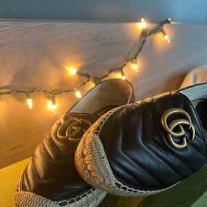Gucci Leather Espadrilles